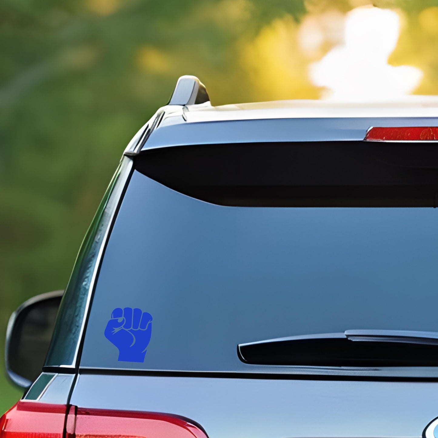 Anti-Trump | Blue Fist Protest Decal | Resistance Symbol | Anti-Fascist | Stand Against Oppression | Activist Window Decal