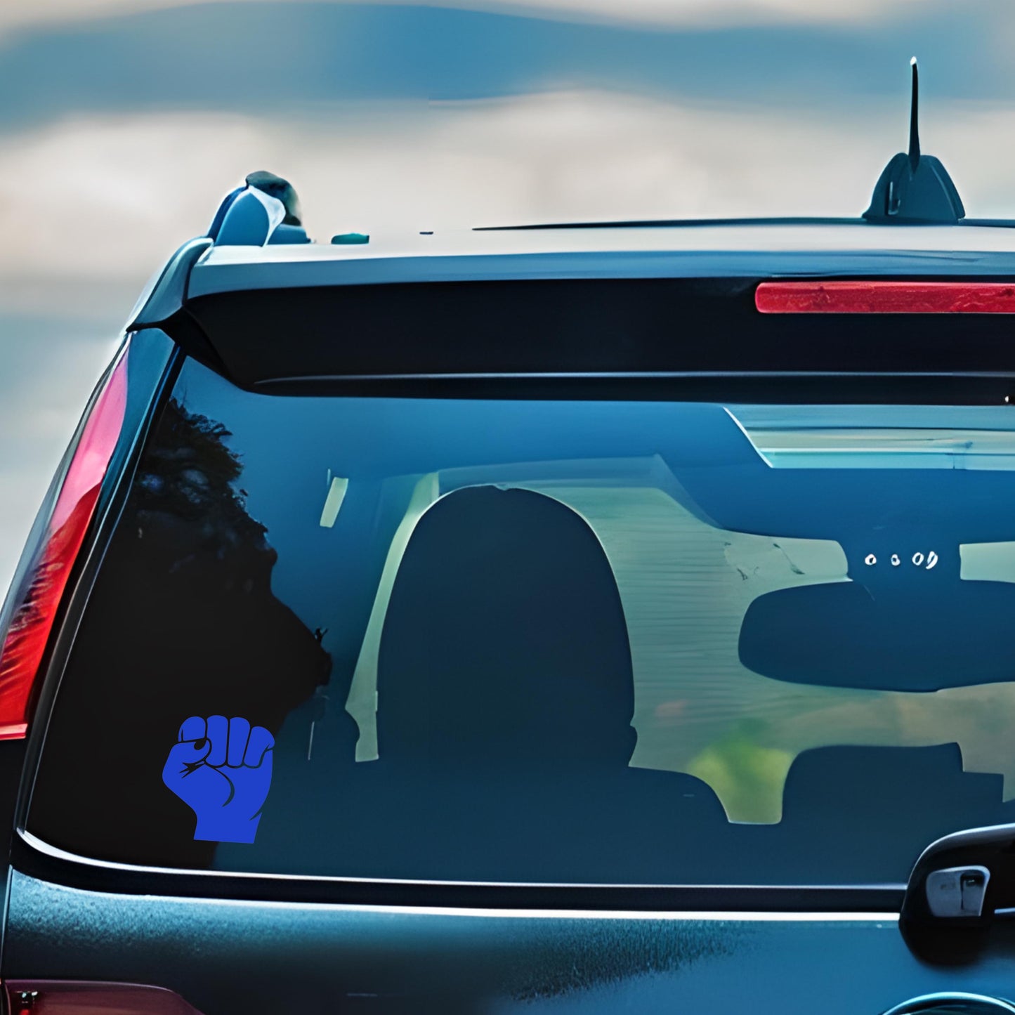 Anti-Trump | Blue Fist Protest Decal | Resistance Symbol | Anti-Fascist | Stand Against Oppression | Activist Window Decal